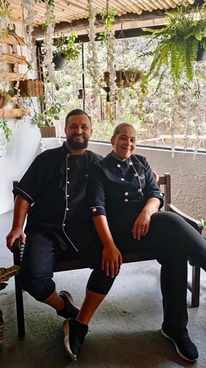 Geysa e David, proprietários da Guiatto's Festas e Eventos